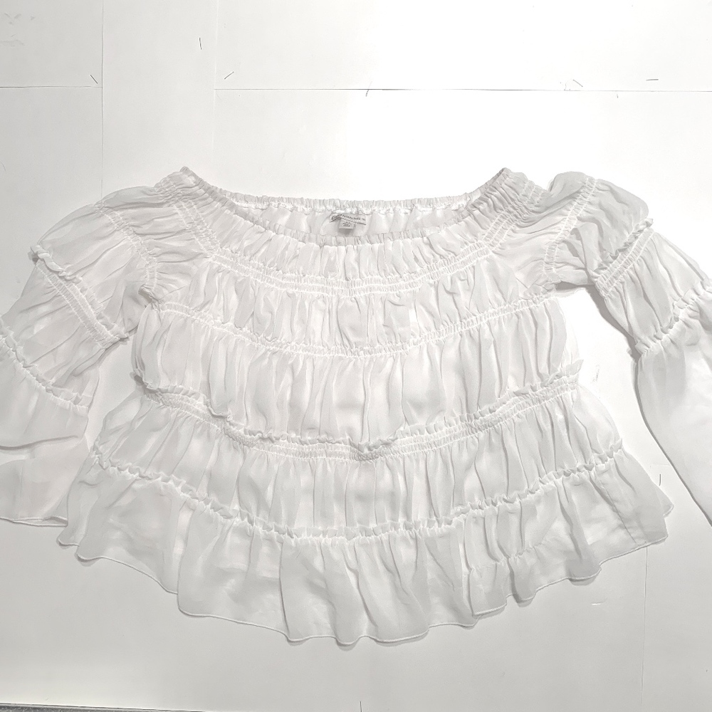 Cato Off The Shoulder Peasant Blouse